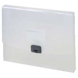 Dossier de documents od pp a4 33,5x24cm fermeture clip transparent capacité 250 feuilles