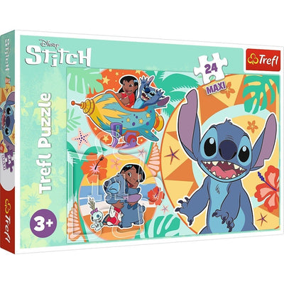 Puzzle pour enfants Oku Disney Stitch avec 24 maxi pièces