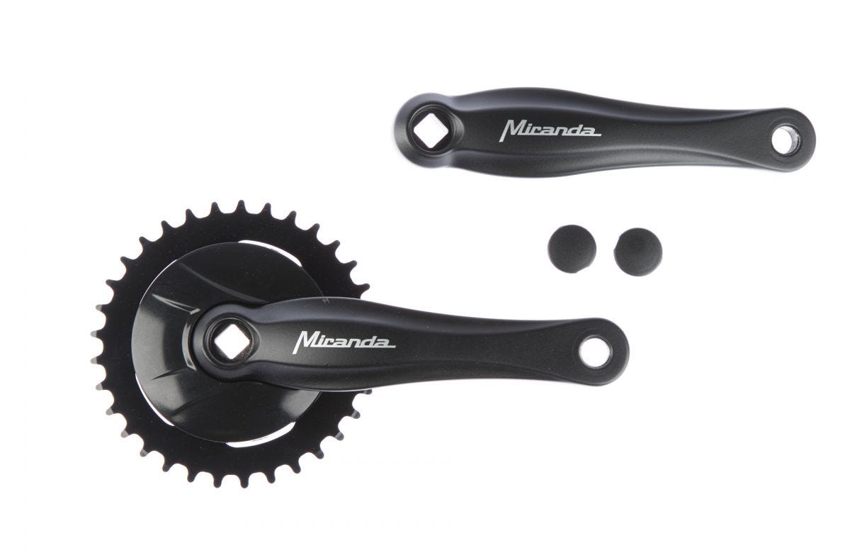 Miranda Beta 1 Crank Ensemble avec disque 92 mm 33T 3 32 Black