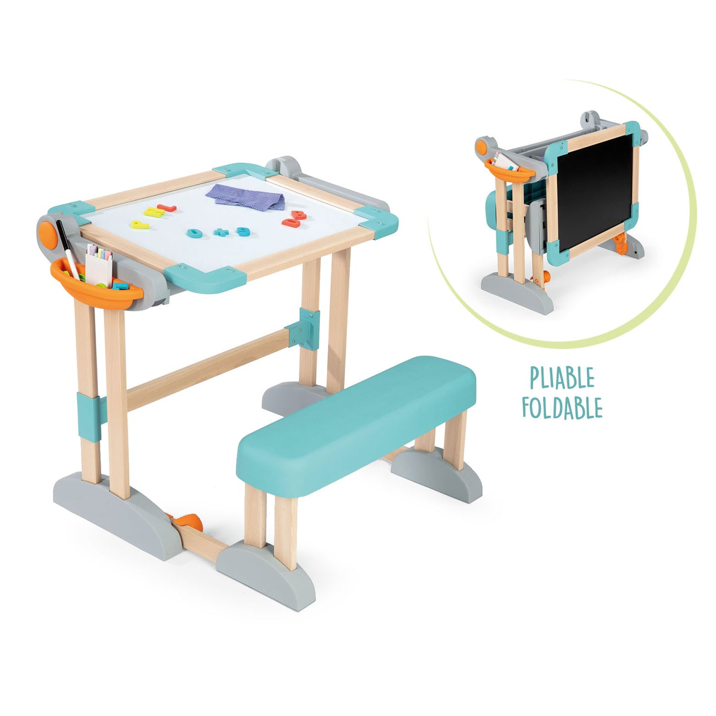 SMOBY MODULO Bureau et tableau noir, 2in1