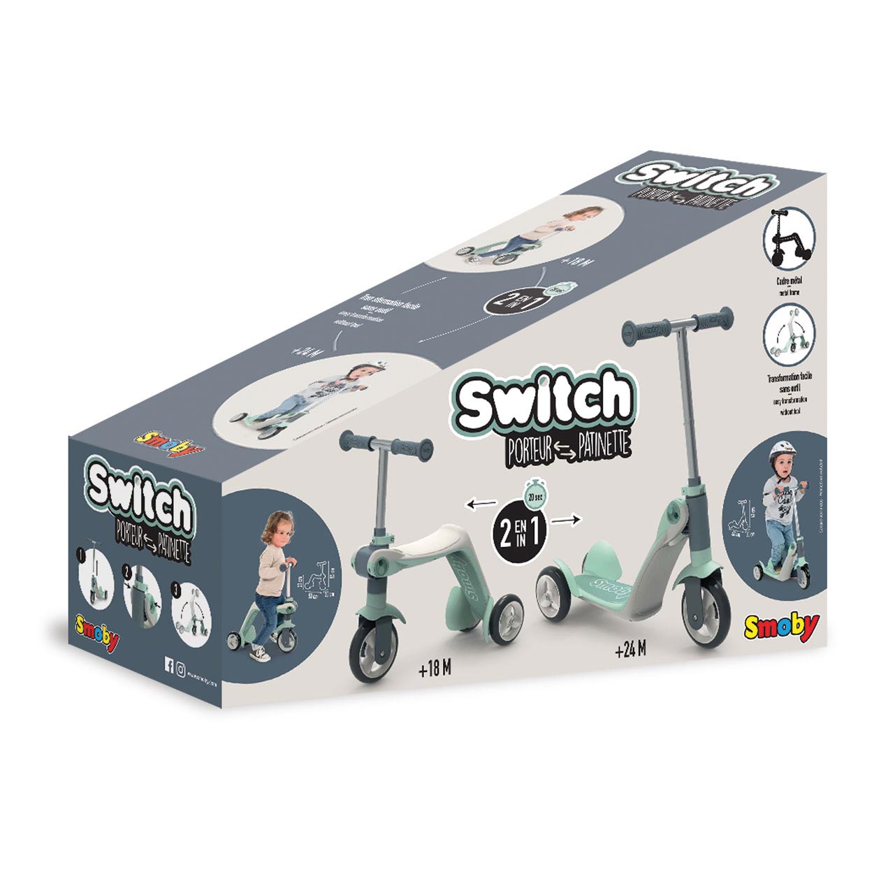 Smoby Step 2in1 réversible