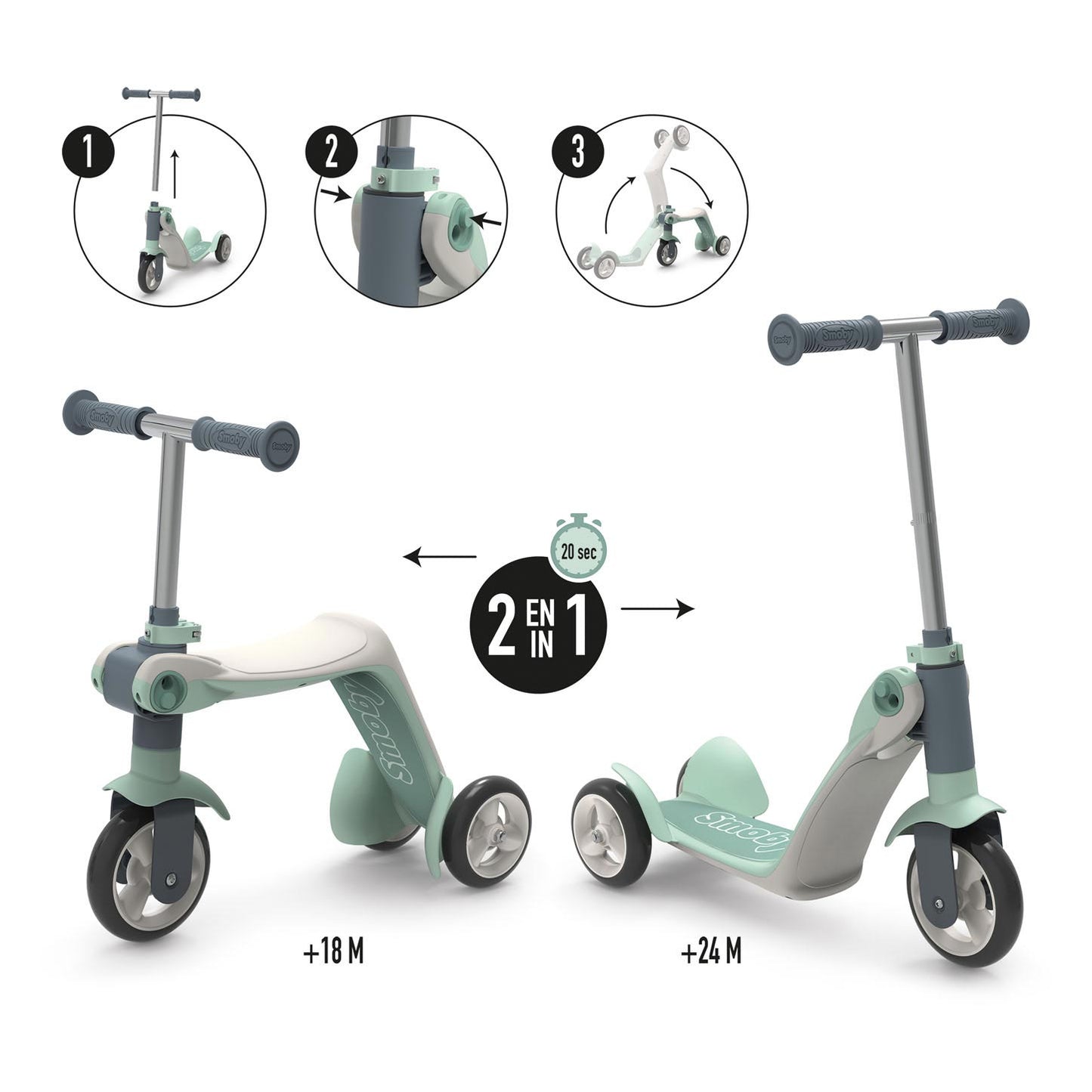 Smoby Step 2in1 réversible