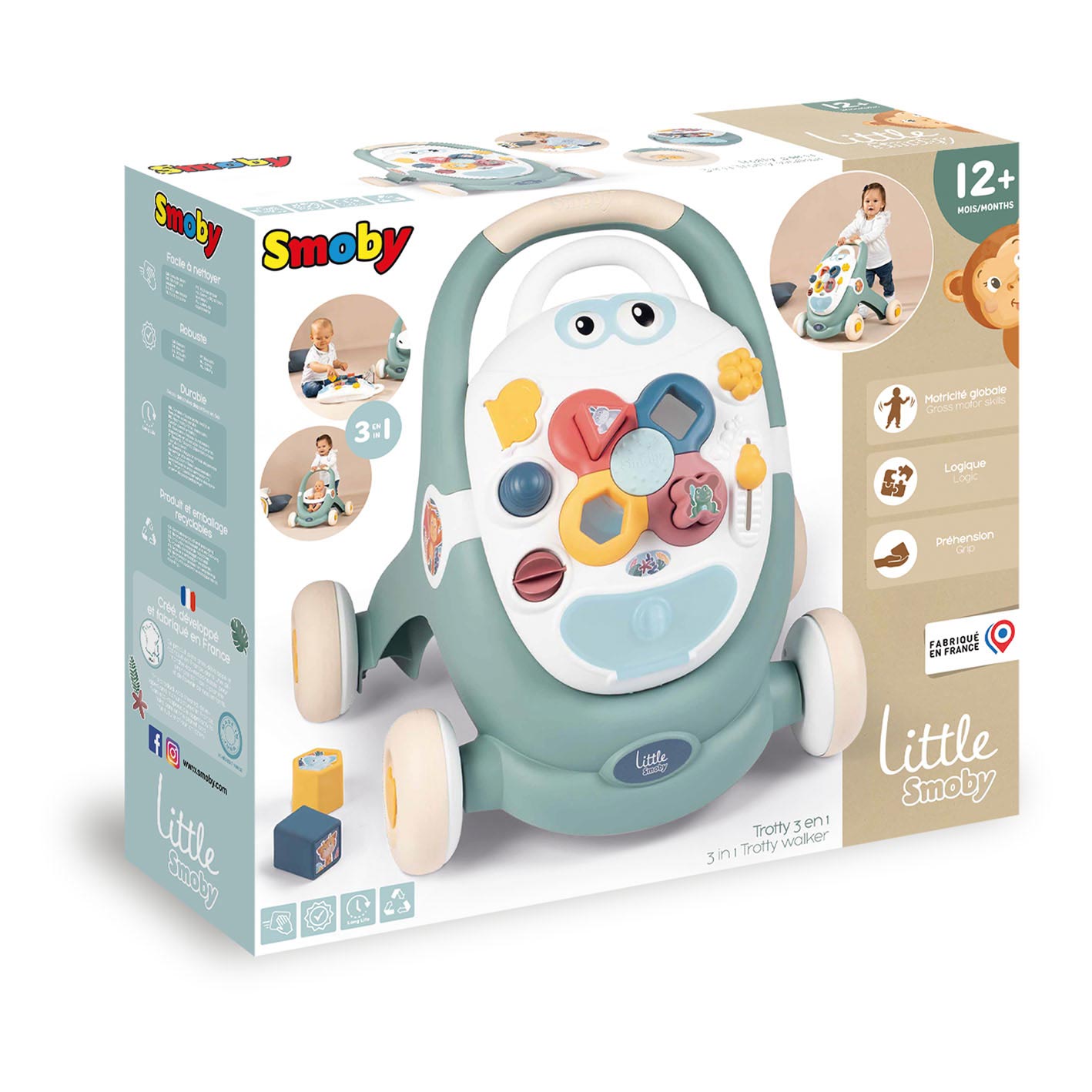 Smoby petit bébé 3in1