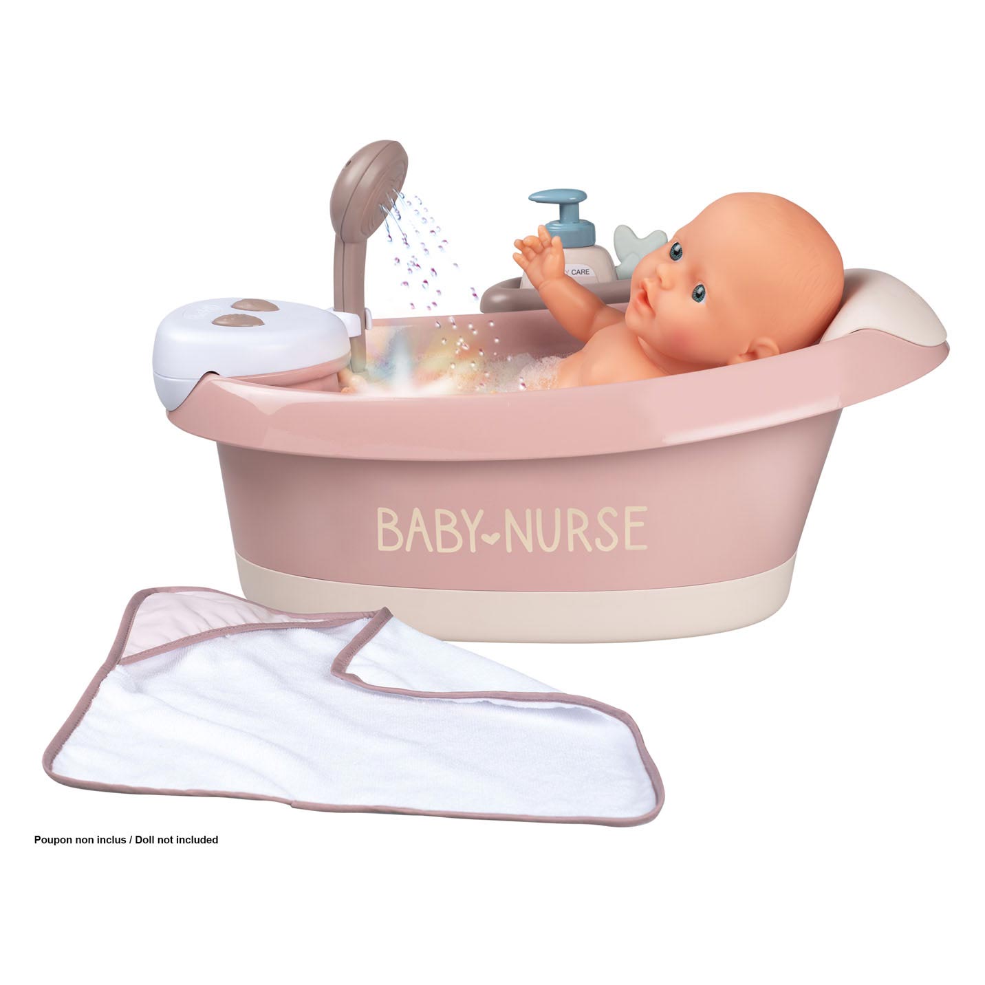 Smoby - Baby Nurse Bath avec fonctions et accessoires 3DLG.