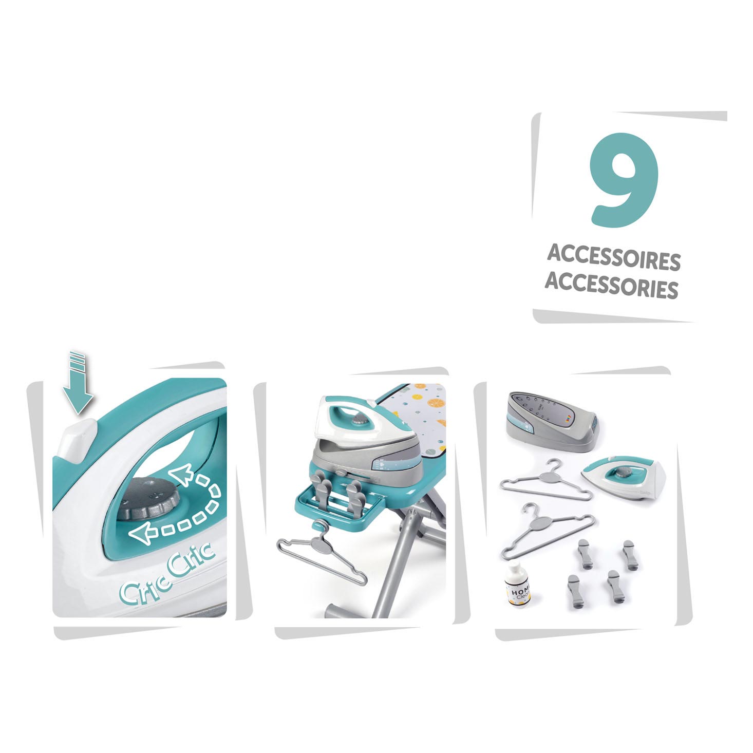 Smoby Ironing Board avec Iron 9-Chice