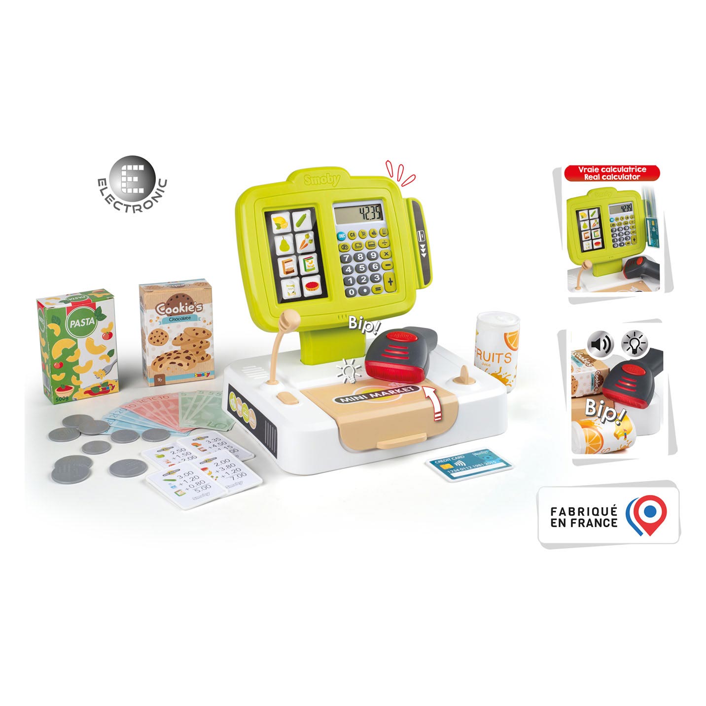 Smoby Kassa avec accessoires 30dlg.