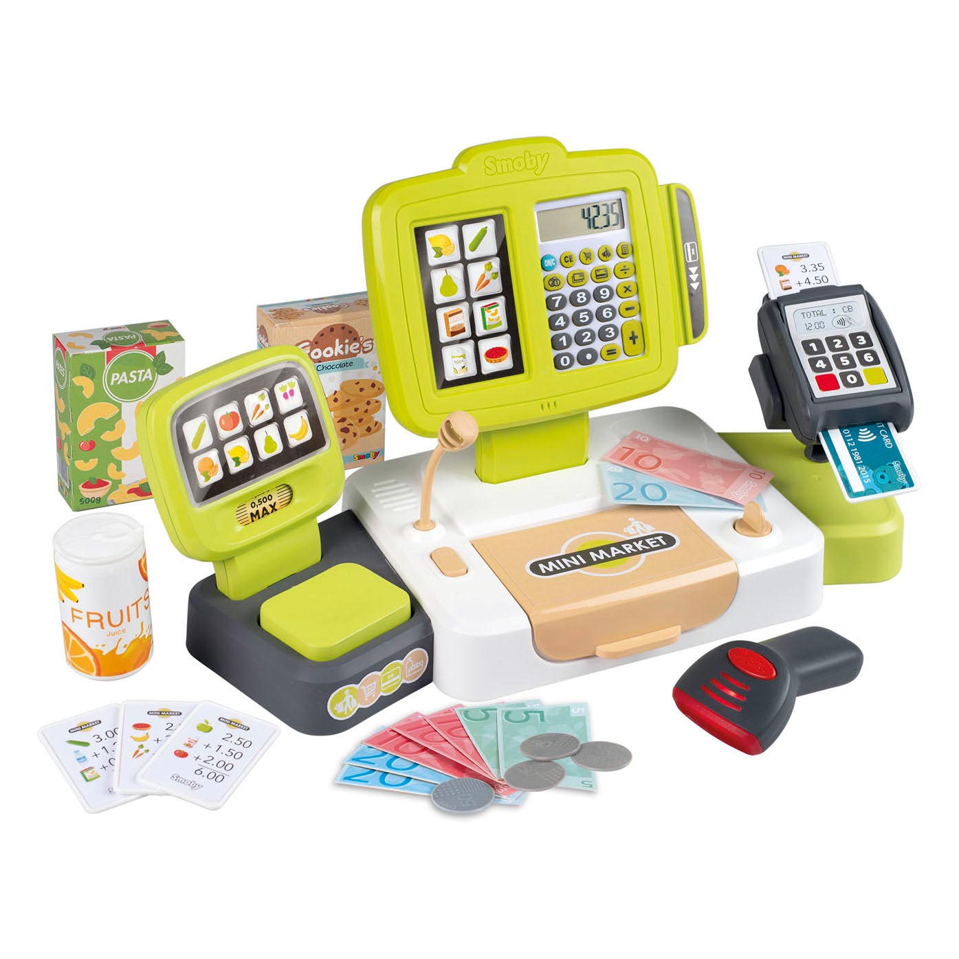 Smoby Kassa avec accessoires, 30dlg.