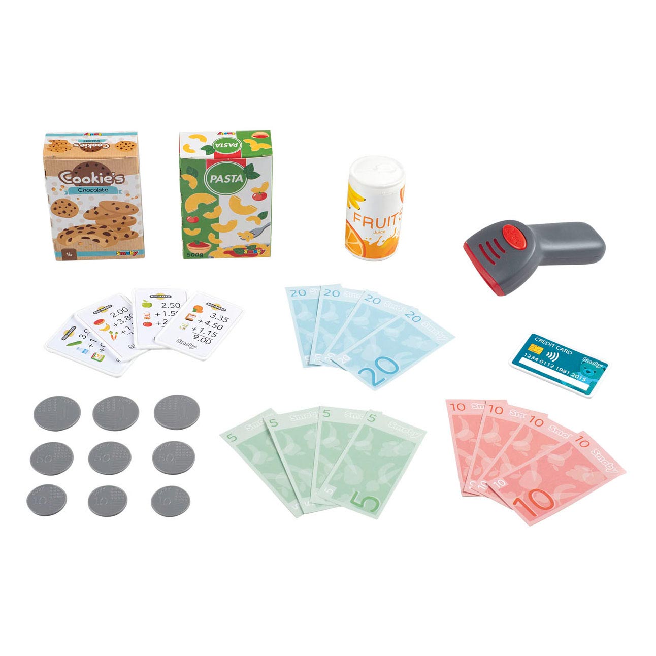 Smoby Kassa avec accessoires, 30dlg.