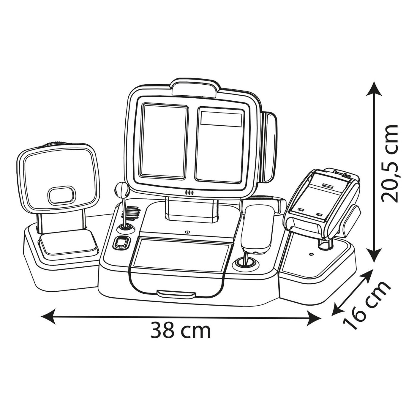 Smoby Kassa avec accessoires, 30dlg.