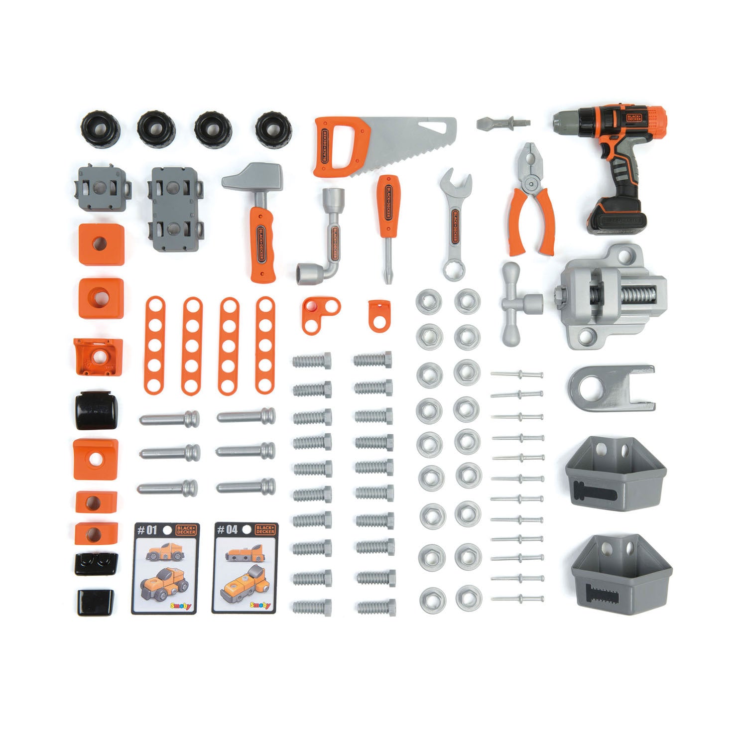 Smoby Black Decker Bricolo Toy Workbank, 92dlg.