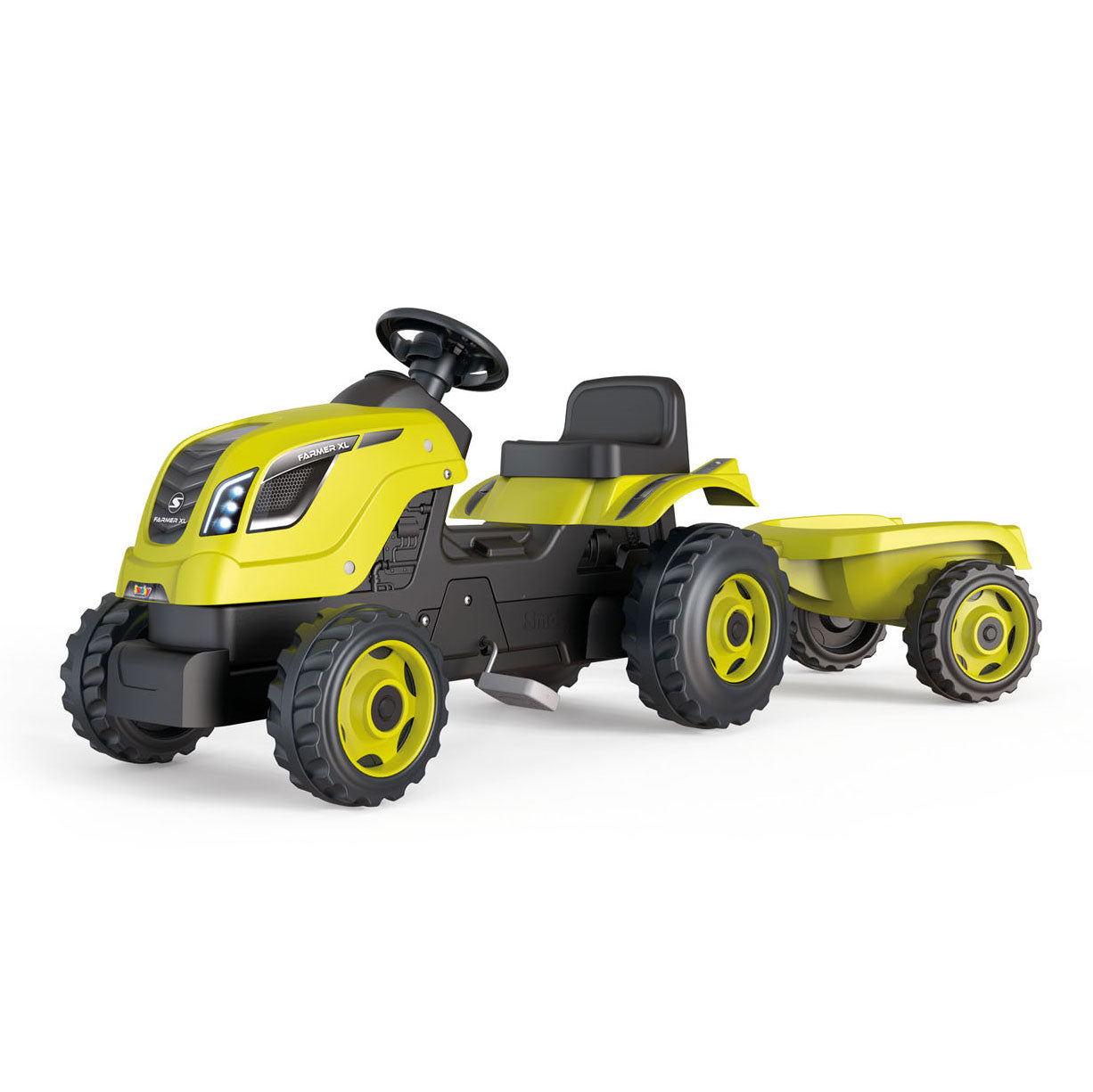 Smoby Farmer XL Stepractor avec remorque Green