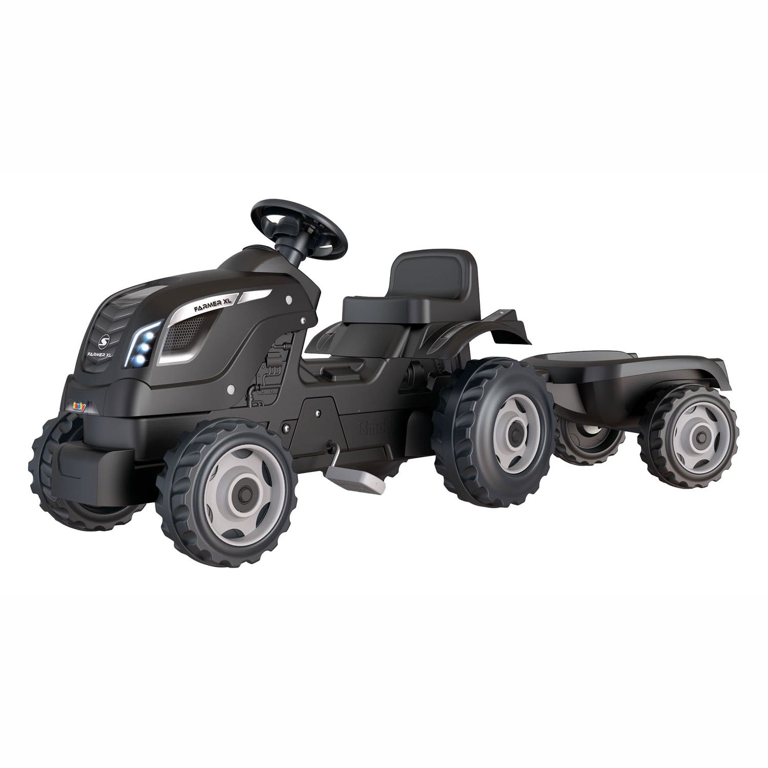 Smoby Farmer XL Stepractor avec remorque noir