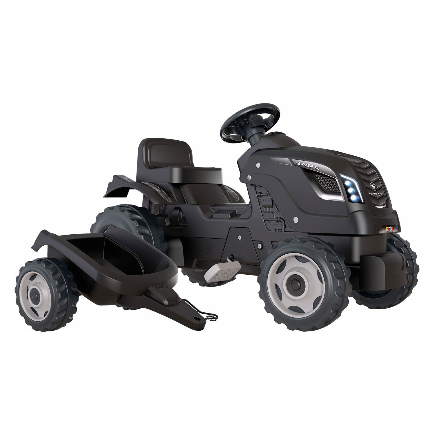 Smoby Farmer XL Stepractor avec remorque noir