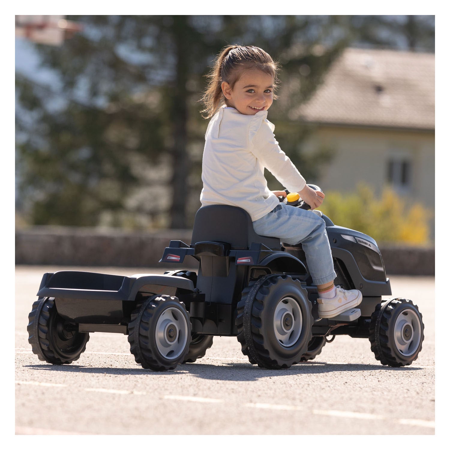 Smoby Farmer XL Stepractor avec remorque noir
