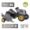 Smoby Stronce plus fort tracteur à pédale avec gris remorque