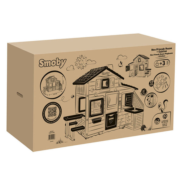 Smoby - Neo Friends Speelhuis met Buitenkeuken