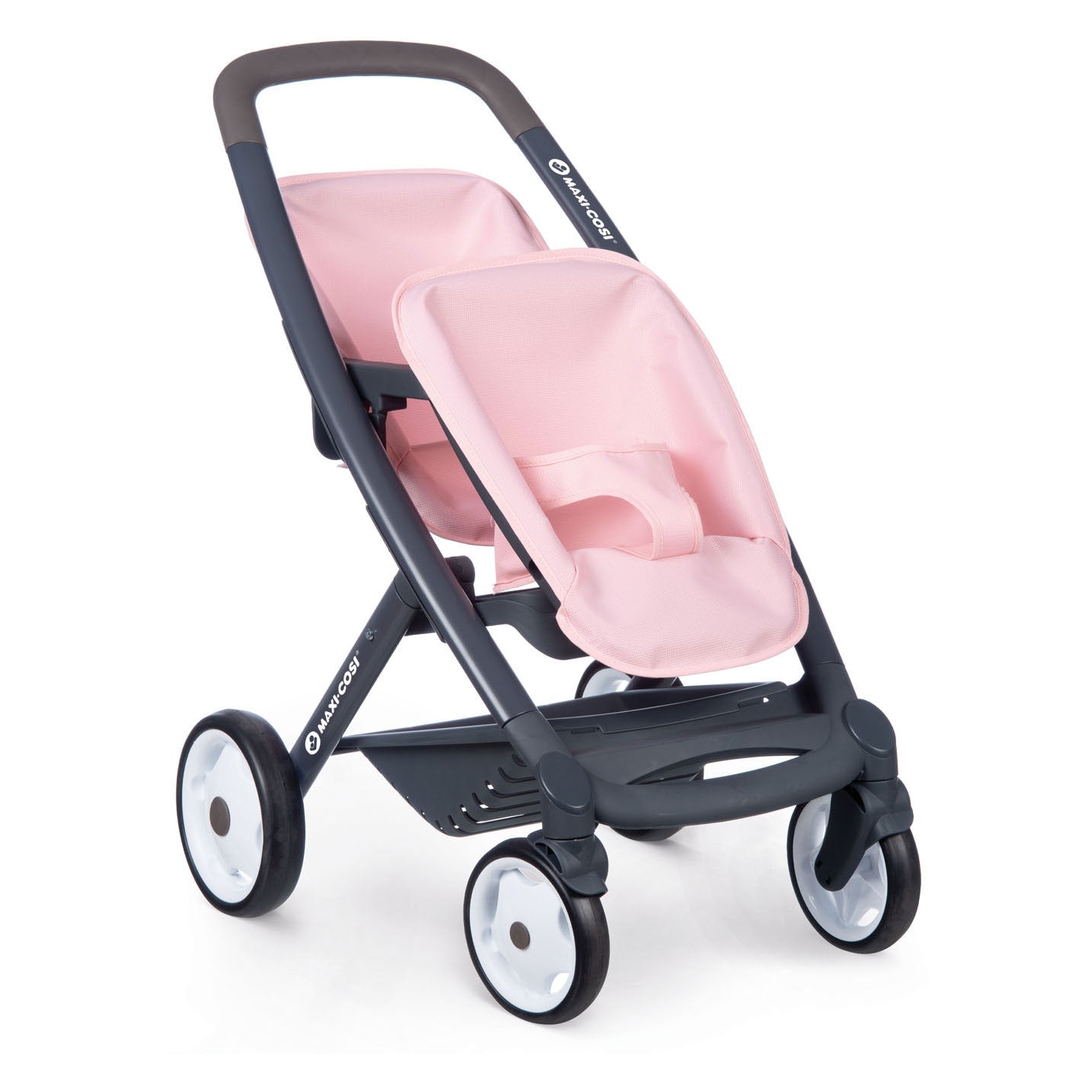 Smoby - Pram de poupée maxi -cosi pour 2 poupées