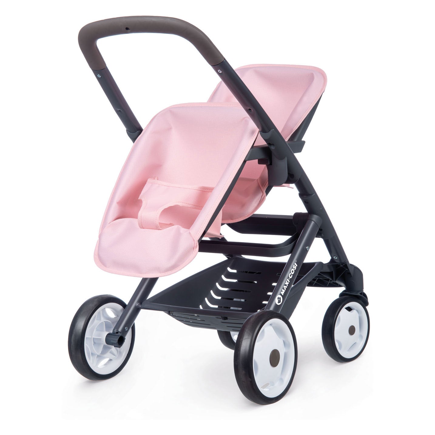 Smoby - Pram de poupée maxi -cosi pour 2 poupées