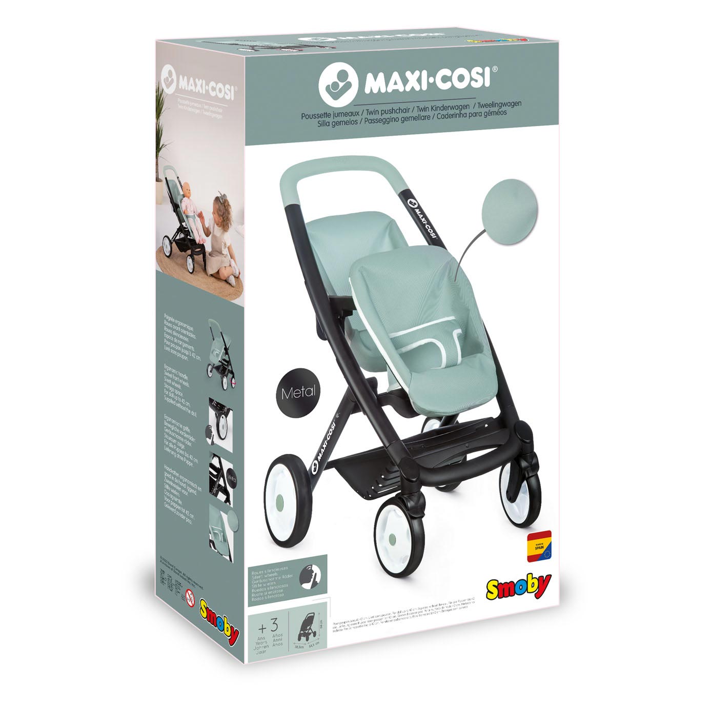 SMOBY - SAGE DE PLAPE MAXI -COSI POUR 2 poupées