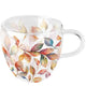 Ambiente verre double paroi feuilles colorées 200ml dia10x9.5cm