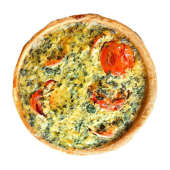 Quiche épinards tomate 11cm. 150gr. a24