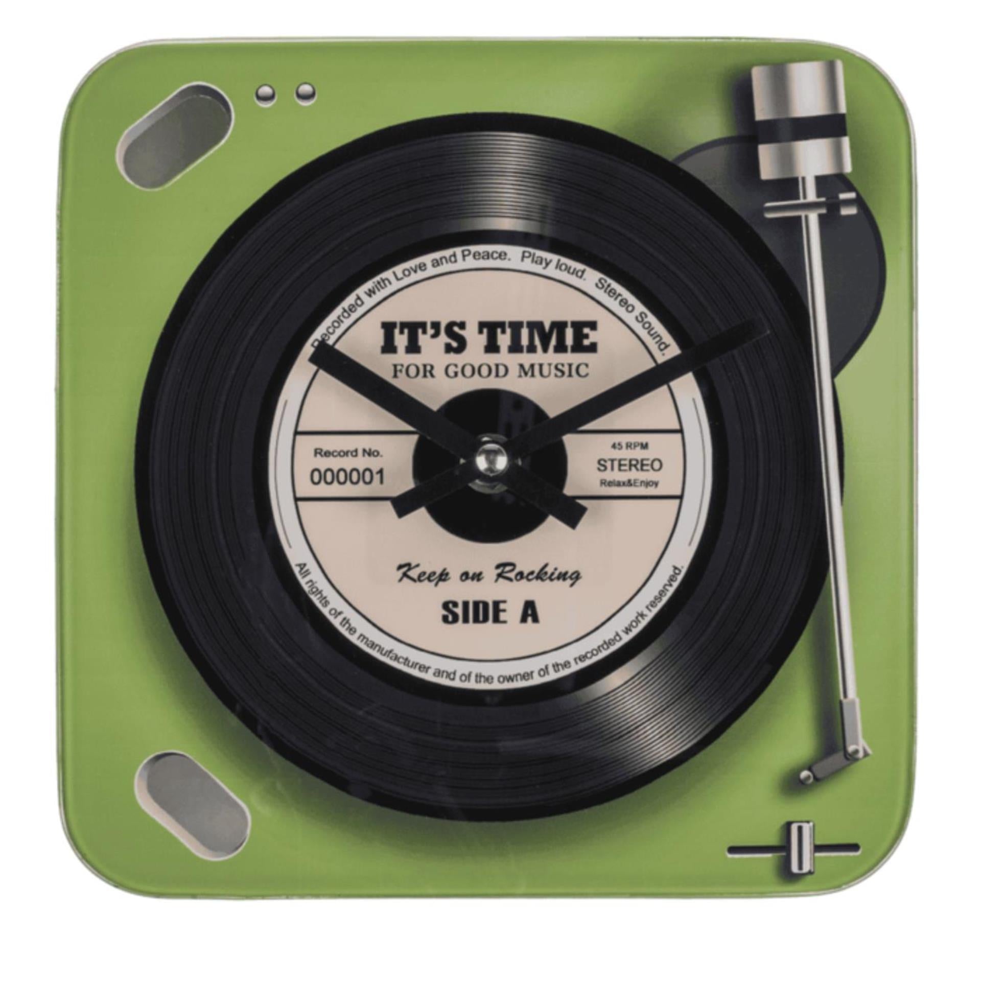 Ootb horloge murale tourne-disque verre ø20cm