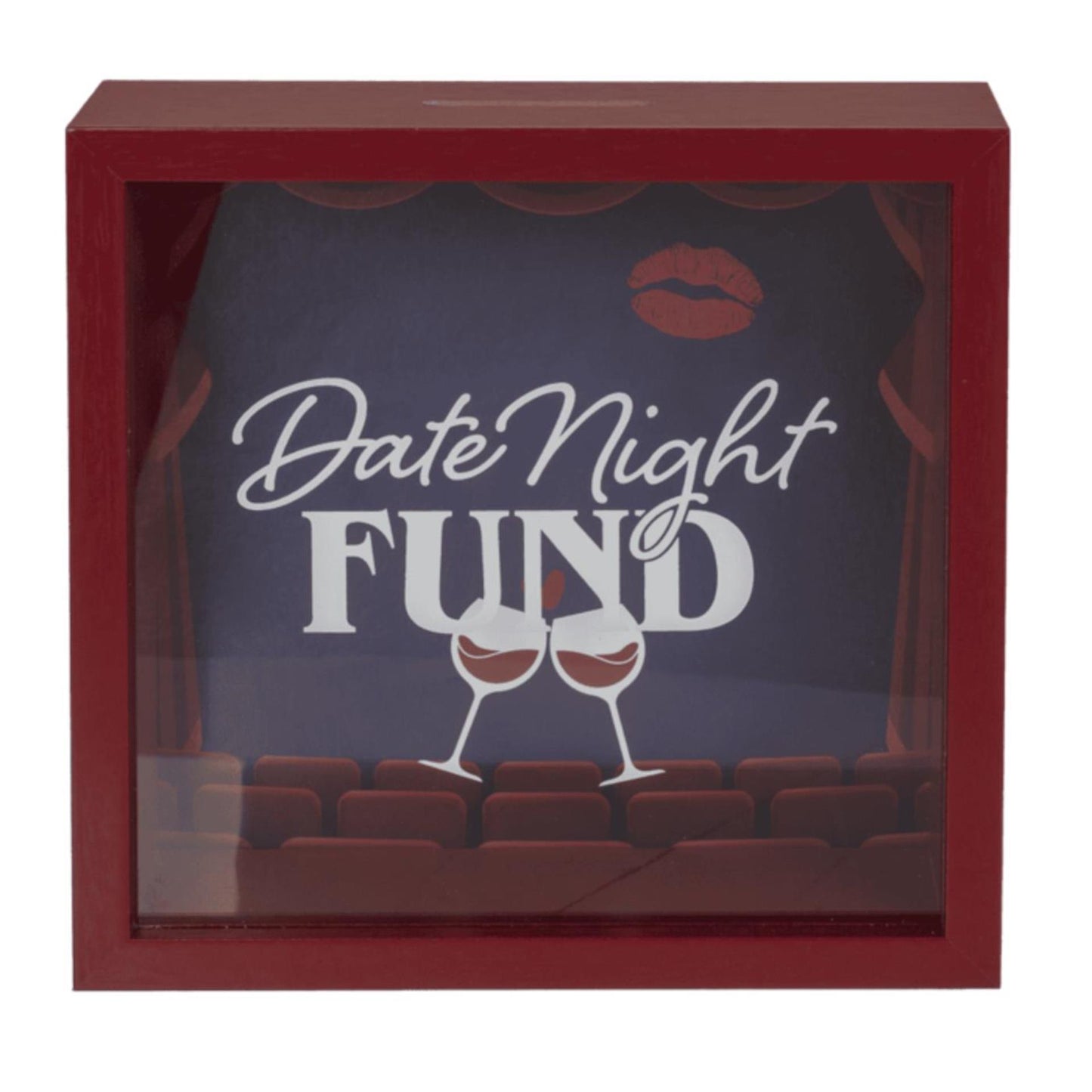 Ootb tirelire en bois date nuit fonds 20x20cm