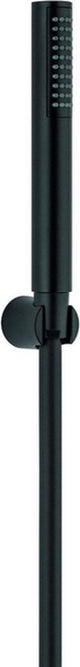 Plieger napoli ensemble de bain avec tringle de douchette modèle 1 support mural et flexible de douche 150 cm noir mat