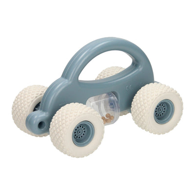 Voiture jouet pour tout-petits Cavallino avec hochet - bleu pastel