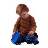 Toys de Cavallino Toys Cavallino avec remorque de camion de basculement bleu, échelle 1:32 - afbeelding 4