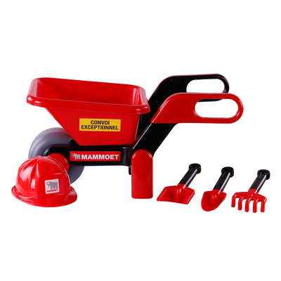 Toys Cavallino Toys Cavallino Mammoet Whelbarrow avec casque et outils, 5LDG.
