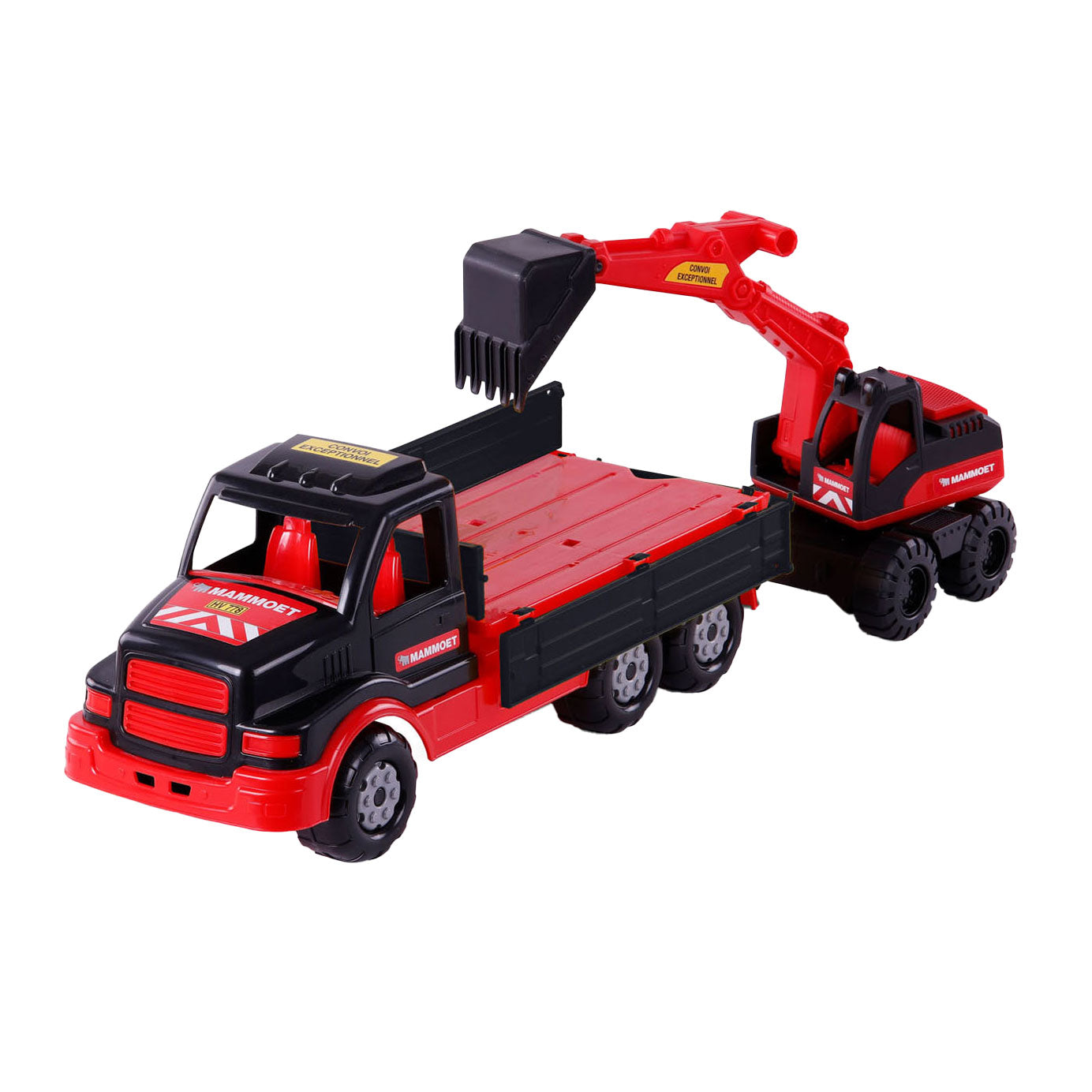 Cavallino Toys Cavallino Mammoet Torpedo Truck With Excavator, 44,5 cm