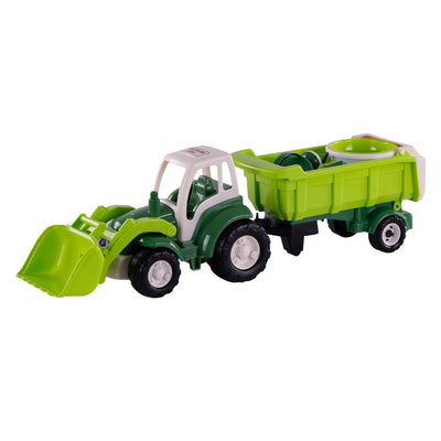 Toys Cavallino Toys Green de tracteur Cavallino XL avec remorque de basculement et seau, 9dlg.