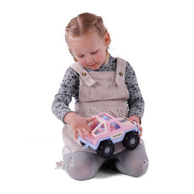 Jouets cavallino cavallino jeep rose avec 2 figurines
