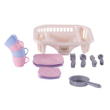 Toys Cavallino Service Cavallino avec rack de lave-vaisselle rose, 30dlg. - afbeelding 3