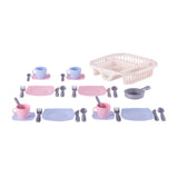 Toys Cavallino Service Cavallino avec rack de lave-vaisselle rose, 30dlg. - afbeelding 4