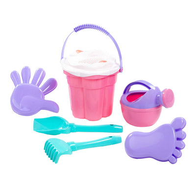 Toys Cavallino Toys Cavallino Classic Bucket Set Pink, 7dlg.