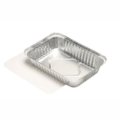 Papstar plateaux en aluminium+dks 21x15x3 10 pcs