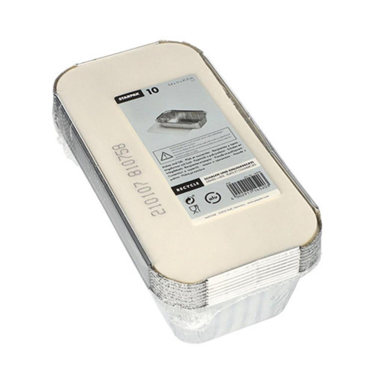 Bols en aluminium Papstar 1 litre avec couvercle10 pcs