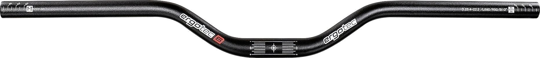 Barre de rehausse de guidon Ergotec 30 25,4 largeur : 660 mm hauteur : 30 mm
