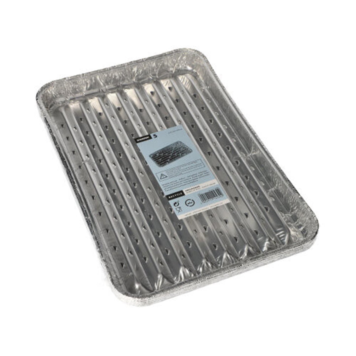 Papstar plats à griller aluminium 34,5cm 5 pièces