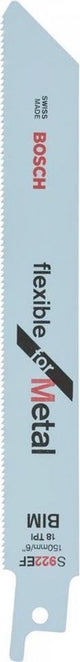 Bosch - lame de scie alternative s 922 ef flexible pour le métal - 2 pièces