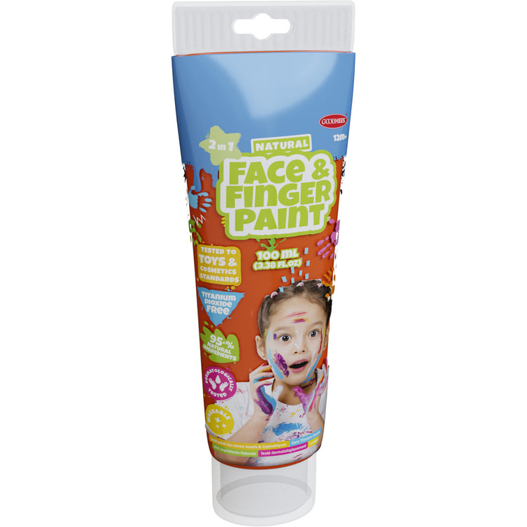 BOI NATURAL FACE FINGINGPAINT TUBE ORANGE, 100ML