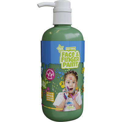 Boti Natural Face Fingerpaint Bottle avec pompe verte, 1L