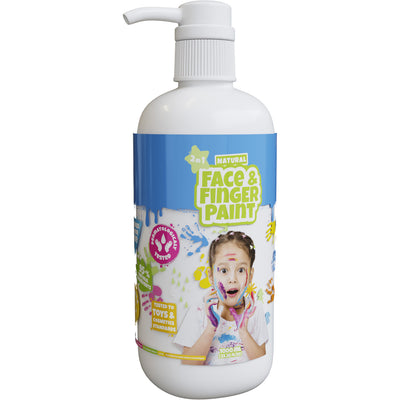 Boti Natural Face Fingerpaint Bouteille avec pompe blanc, 1L