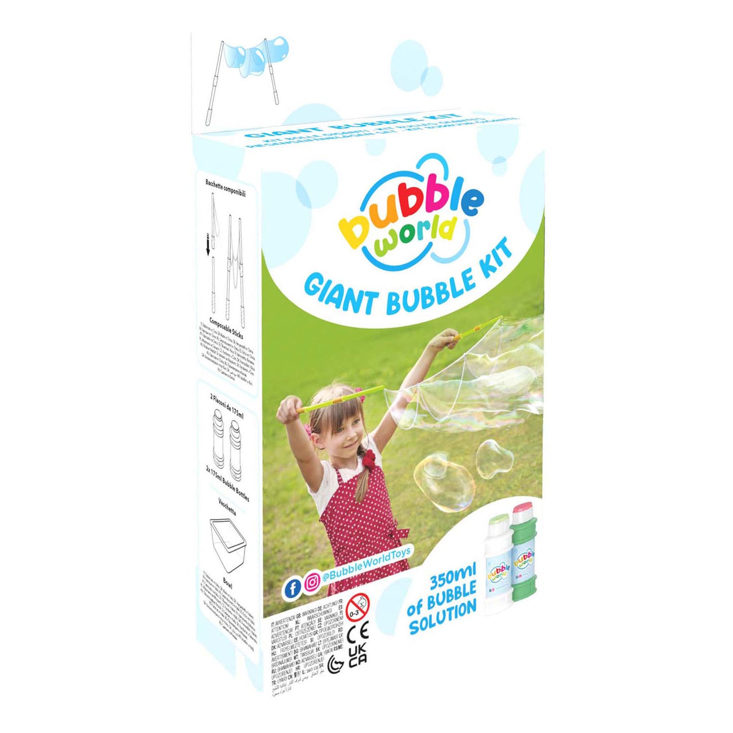 Kit de soufflage de bulles pour faire des bulles gigantesques - avec souffleur à bulles