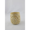 Photophore ambiance manoir beige 10x10x10cm