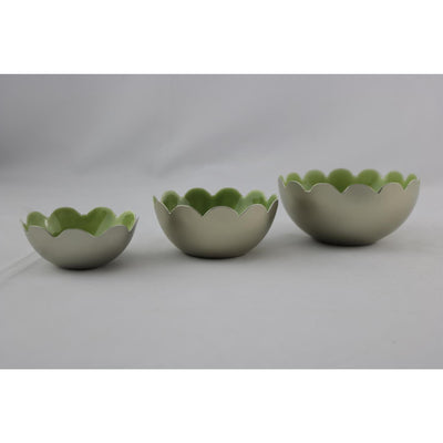 Photophore ambiance manoir vert set a 3