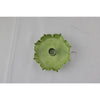 Bougeoir ambiance Manoir vert 14x13x4cm