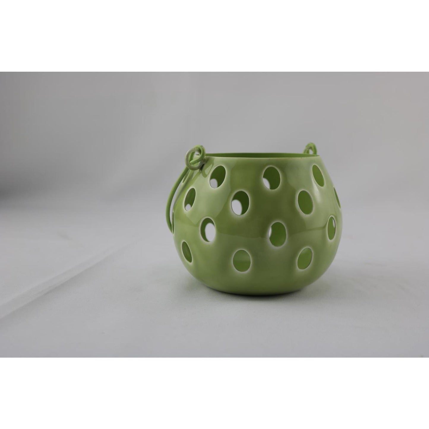 Lanterne ambiance manoir m vert 13x13x10cm